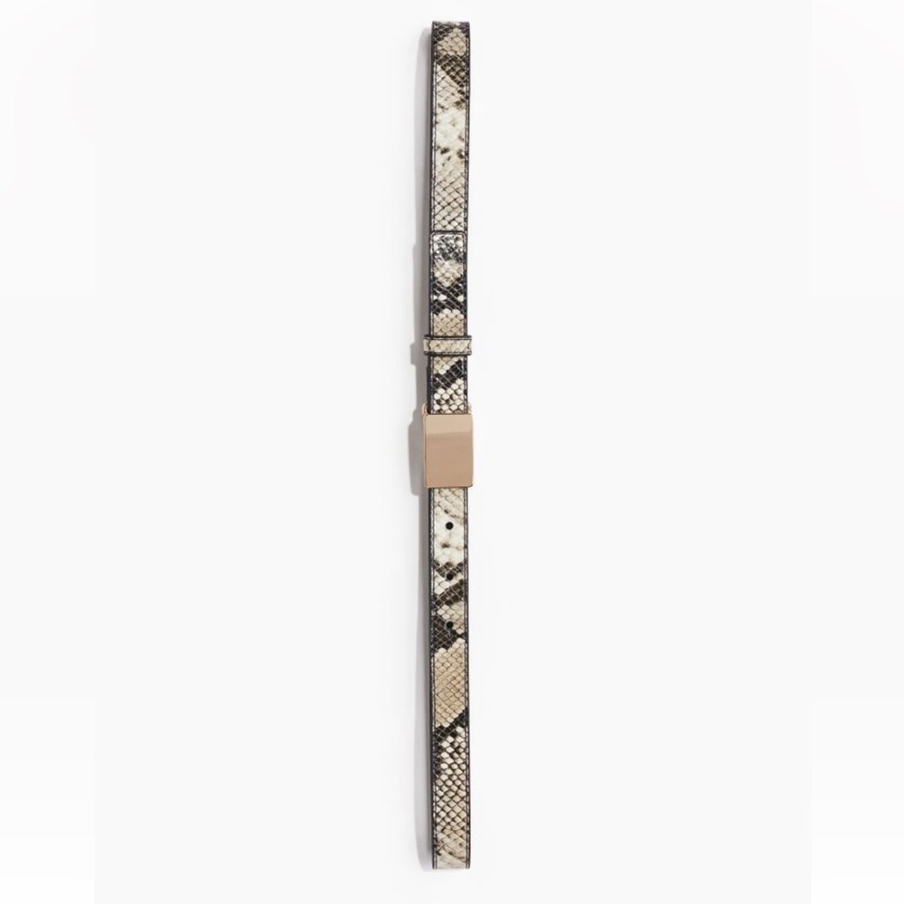 H&M Skinny Snakeskin Belt